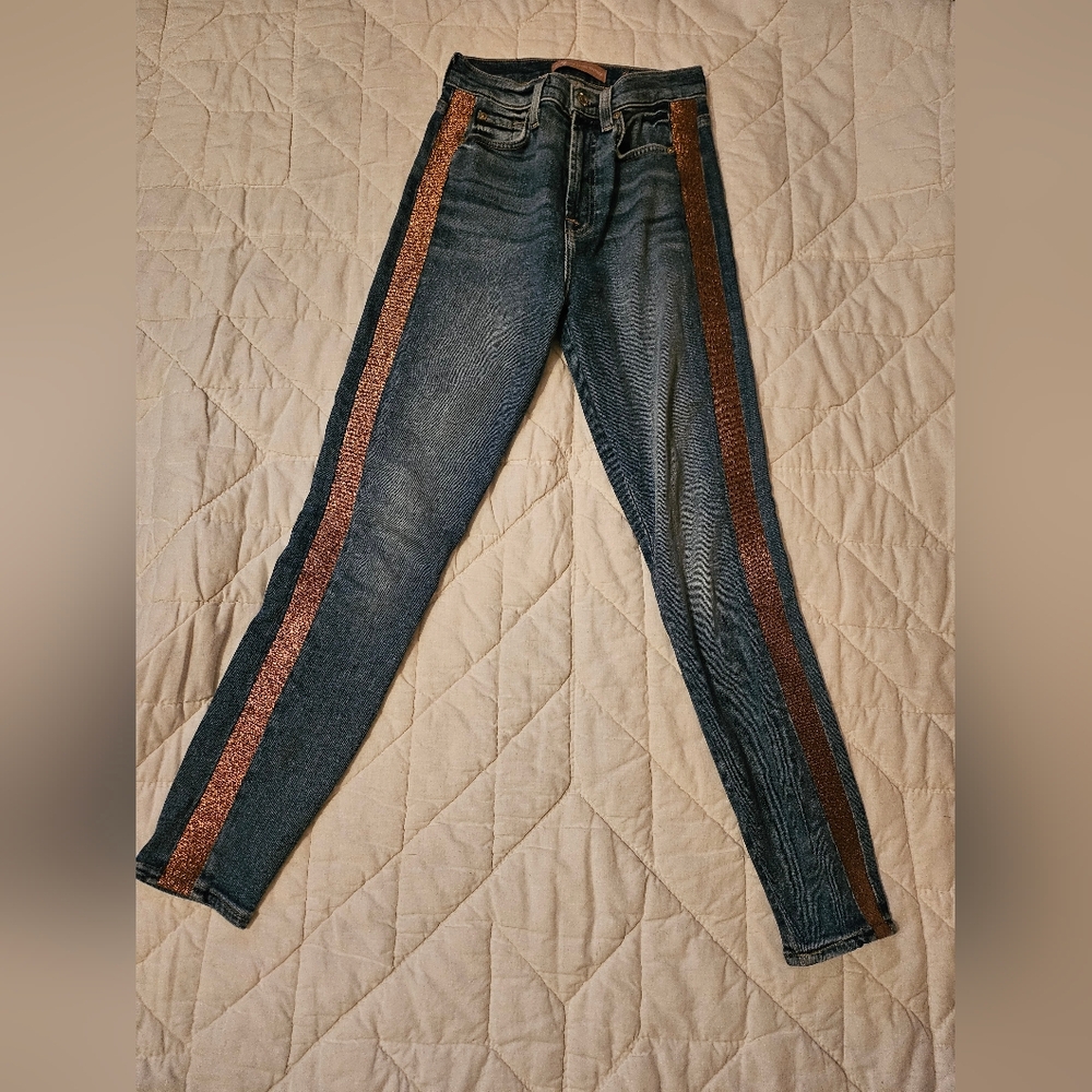 7 For All Mankind Luxe Vintage High-Waist Ankle Skinny- Size 24 - Picture 2 of 9